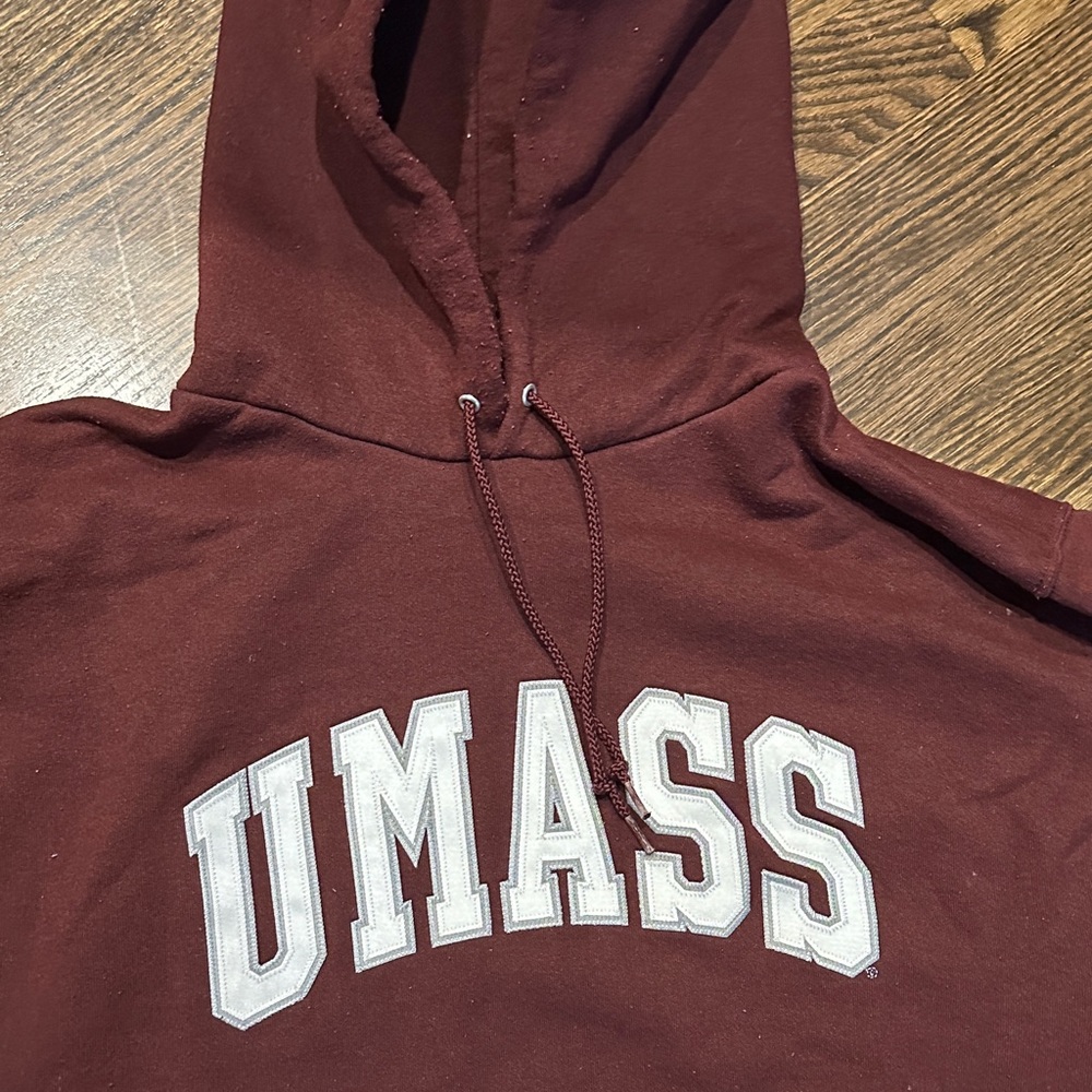 Champion Maroon UMass Hoodie